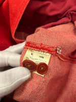 ピンクハウス PINK HOUSE パッチワーク ワッペン デニムジャケット テーラードジャケット ブラウス レトロ 赤 PO141FJ01 ジャケット レッド 101LT-174