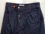 ヴィヴィアンウエストウッド Vivienne Westwood DENIM PANTS デニム パンツ サルエル 変形 ボタンフライ ズボン インディゴ 青 ロゴ S39020001-W003K デニム ブルー Sサイズ 104MB-278