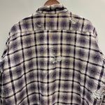 【曜日割引対象外】 ヴィンテージ vintage 60's PILGRIM プリントネルシャツ 長袖シャツ ホワイト 17-17 1/2サイズ 201MT-4720 VB