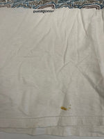 パタゴニア PATAGONIA 90s～ Vintage ヴィンテージ USA製 波柄 リングプリント ロングスリーブ 長袖カットソー 白 XL ロンT ホワイト LLサイズ 101MT-4782