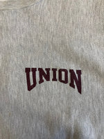 チャンピオン Champion 90s～ ヴィンテージ vintage 刺繍タグ リバースウィーブ REVERSE WEAVE US古着 UNION 両面プリント XL スウェット グレー LLサイズ 101MT-4948