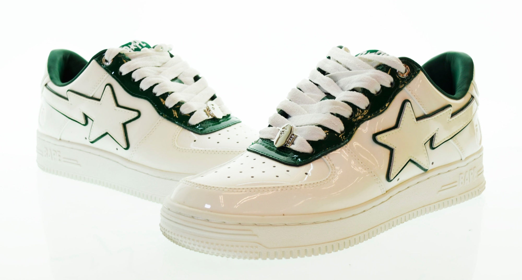 アベイシングエイプ A BATHING APE BAPE STA ベイプスタ スニーカー 白 メンズ靴 スニーカー ホワイト 27.5cm  103S-541 | 古着通販のドンドンサガール