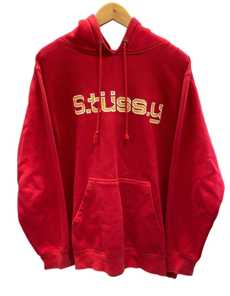 ステューシー STUSSY フロントロゴパーカー プルオーバー フーディ 赤 パーカ レッド Sサイズ 101MT-3238 |  古着通販のドンドンサガール