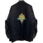 【曜日割引対象外】 ステアブランド STEER BRAND 90's USA製 ウール スタジャン ジャケット ブラック Lサイズ 201MT-4608 VB