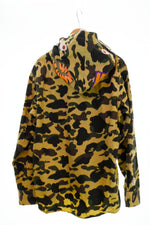 アベイシングエイプ A BATHING APE カモ柄 シャーク 長袖シャツ  2XL 長袖シャツ カーキ 103MT-1550