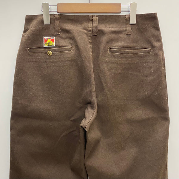 【曜日割引対象外】 ベンデイビス BEN DAVIS 90's フリスコ ワークパンツ USA製 ボトムスその他 ブラウン 33サイズ 201MB-1197 VB