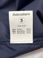 サブカルチャー Subculture COACHES JACKET コーチ ジャケット スカル 骸骨 ボア 紺 SCJK-S2102 サイズ 3 ジャケット ロゴ ネイビー 104MT-575