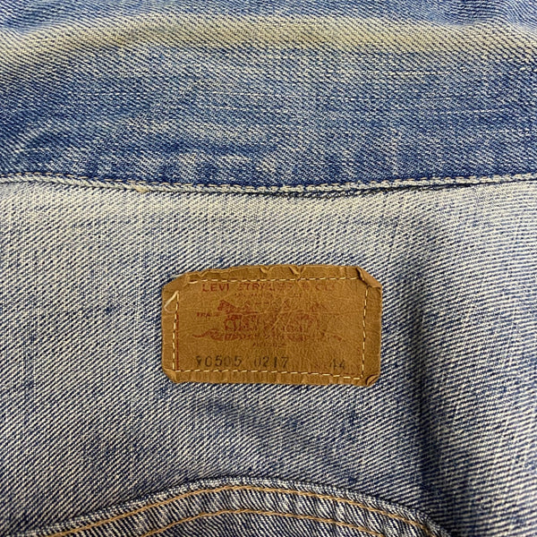 【曜日割引対象外】 リーバイス Levi's 70's 70505-0217 333工場 オレンジタブ デニム ジャケット ブルー 44サイズ 201MT-4863 VB