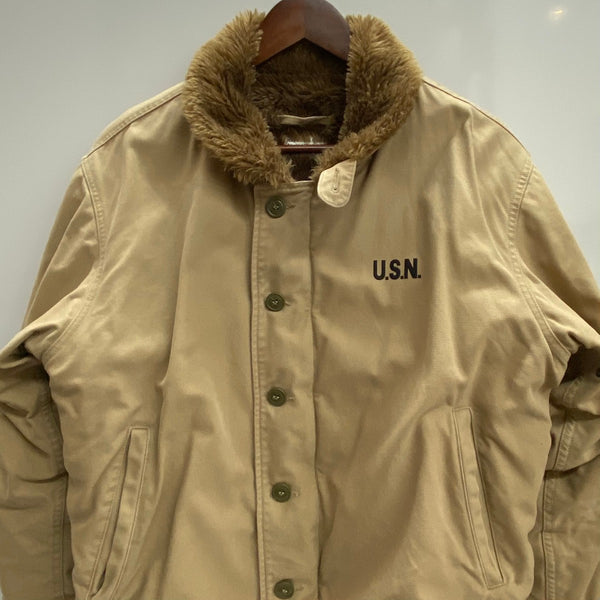 【曜日割引対象外】 ネイビーデパートメント NAVY DEPARTMENT U.S.N N-1 デッキジャケット ジャケット ベージュ 40サイズ 201MT-4520 VB