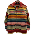 【曜日割引対象外】 ラルフローレン RALPH LAUREN 80's 90's ネイティブ柄 ラグジャケット 三角タグ USA製 ジャケット マルチカラー Sサイズ 201MT-4050 VB