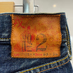 エヴィス EVISU ナンバーツー No2 イエローカモメ デニム ネイビー 33ⅹ35サイズ 201MB-1128