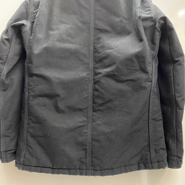 【曜日割引対象外】 カーハート Carhartt トラディショナルコート 企業ロゴ ダック ジャケット ブラック Sサイズ 201MT-4607 VB