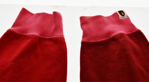 アベイシングエイプ A BATHING APE BAPE カモフラ ロゴ プリント ジップパーカー 赤 パーカ レッド Lサイズ 103MT-2313