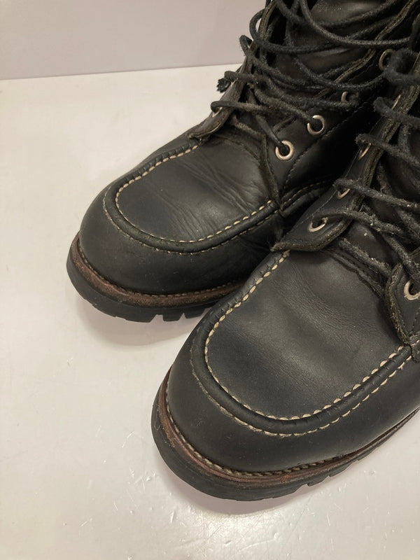 チペワ CHIPPEWA 6" BLACK MOCC RETRO BOOTS 6インチ ワークブーツ レザーブーツ 25061 メンズ靴 ブーツ ワーク ブラック 8 1/2 E 101-shoes1765