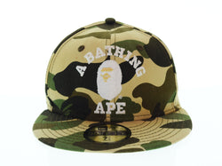 ア ベイシング エイプ A BATHING APE NEW ERA 1ST yellow CAMO CAP 001CPB301007X  帽子 メンズ帽子 キャップ マルチカラー Mサイズ 103H-48