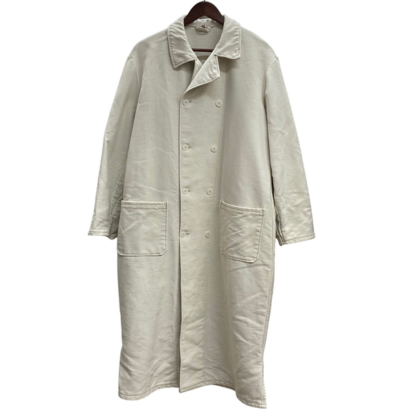 【曜日割引対象外】 ミリタリー MILITARY 西ドイツ ホワイトモールスキン ジャケット コート ホワイト 50サイズ 201MT-4609 VB