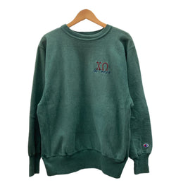 チャンピオン Champion 90's REVERSE WEAVE リバースウィーブ  ヴィンテージ CHI OMEGA ワンポイント 緑 スウェット 刺繍 グリーン Lサイズ 104MT-666