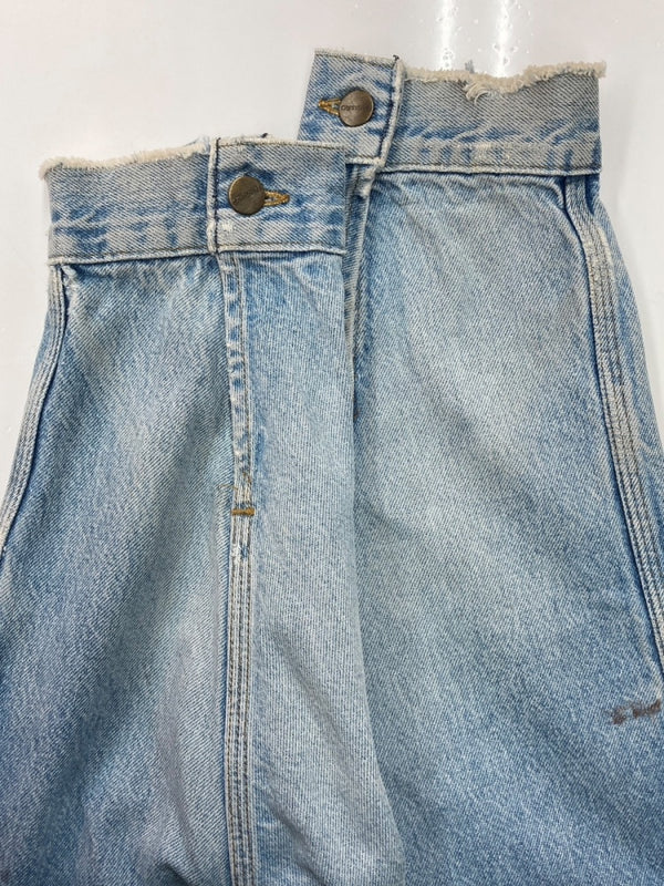 カーハート Carhartt DENIM TRUCKER JACKET デニム トラッカー ジャケット Gジャン ダメージ USA製 アウター インディゴ 青 ジャケット ロゴ ブルー 2XLサイズ 104MT-2167