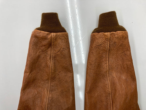 バズリクソンズ BUZZ RICKSON'S 東洋 TYPE A-2 HORSE HIDE FLIGHT JACKET DUBOW フライトジャケット レザー 馬革 CROWN 片爪 茶 サイズ 38 ジャケット ワンポイント ブラウン 104MT-1991