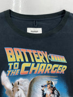 ダブレット doublet × WISM ウィズム ENERGY T-SHIRT エナジー Ｔシャツ 長袖 ロンT カットソー 黒 24SS71WM18 ロンT プリント ブラック Lサイズ 104MT-1563