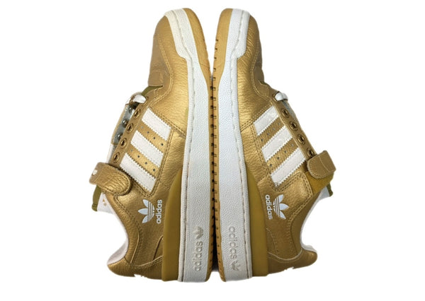 アディダス adidas 02年製 FORUM LO METAL 2 フォーラム ロー デッドストック バスケ シューズ 白 金 675066 メンズ靴 スニーカー ゴールド 27cm 104S-991