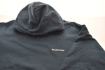 バレンシアガ BALENCIAGA  21SS MIDIUM FIT HOODIE ミディアム フィット フーディ ロゴ プルオーバー WARDROBE  600583 パーカ グリーン Mサイズ 103MT-1730