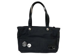 ポーター PORTER × NEIGHBORHOOD ネイバーフッド MINI TOTE BAG ミニ トート バッグ ハンドバッグ 缶バッチ 黒 - バッグ メンズバッグ トートバッグ ロゴ ブラック 104B-39