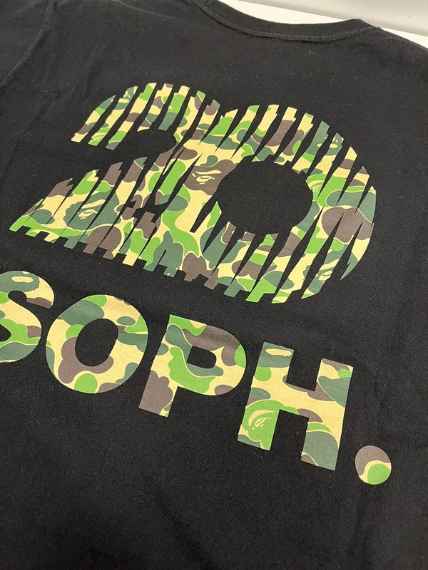 ア ベイシング エイプ A BATHING APE ×SOPHNET. SOPH.20 BAPE HEAD TEE ソフネット 黒 Tシャツ ブラック Lサイズ 101MT-5352