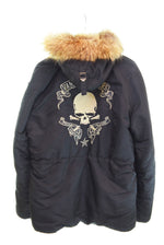 バンソン VANSON N-3B 刺繍 スカル ジャケットフライトジャケット  XXL ジャケット ブラック 3Lサイズ 103MT-2496