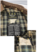 バブアー Barbour 90's 90年代 3ワラント BORDER ボーダー ワックス コットン オイルドジャケット コート VINTAGE ヴィンテージ A201 C42 ジャケット カーキ 101MT-5401