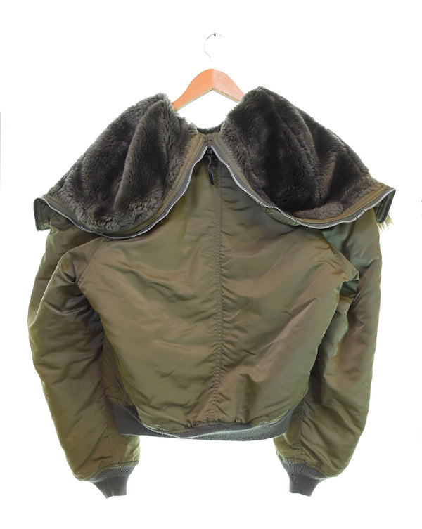 アルファ ALPHA 90s N-2B フライトジャケット Made in USA 90's USA製 短丈 ボックスシルエット Y2K 1615-573-8335 ジャケット カーキ Lサイズ 103MT-3352