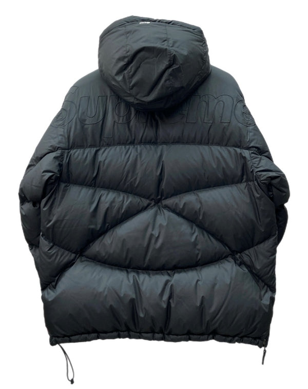 シュプリーム SUPREME 22AW × THE NORTH FACE ザ ノース フェイス 800-Fill Half Zip Hooded Pullover フィル ハーフ ジップ フーディー プルオーバー アウトドア 黒 ND52205I ジャケット ロゴ ブラック Mサイズ 104MT-1410