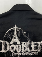 ダブレット doublet EMBROIDERY COACH JACKET エンブロイ コーチ ジャケット ボタン DOUBLAND アウター 黒 23AW42BL178 ジャケット 刺繍 ブラック Sサイズ 104MT-1553