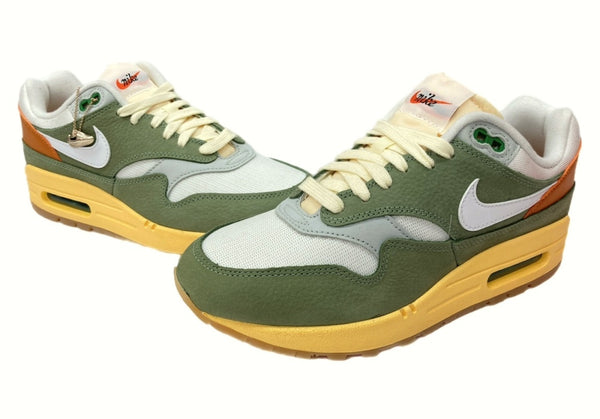 ナイキ NIKE 22年製 WMNS AIR MAX 1 PRM NIKE DESIGN BY JAPAN エア マックス ナイキ デザイン バイ ジャパン 白 緑 FD0395-386 メンズ靴 スニーカー グリーン 25cm 104-shoes488