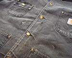 カーハート Carhartt 90s michigan chore coat ミシガンチョアコート ダックカバーオール 90's 襤褸 雰囲気 ジャケット ブラック 103MT-3350