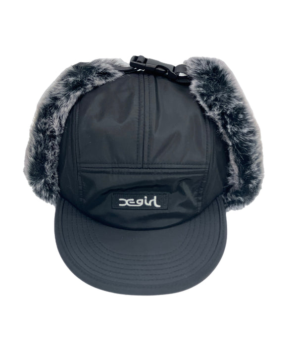 エックスガール X-girl DOG EAR JET CAP ドッグイヤージェットキャップ フライトキャップ 105253051004 帽子 レディース帽子 キャップ ブラック 101hat-189