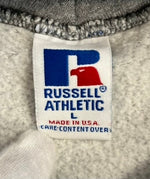 ラッセルアスレチック RUSSELL ATHLETIC 90s 90’s フロントロゴ フーディ vintage ヴィンテージ USA製 アメリカ製 パーカ グレー Lサイズ 101MT-4311