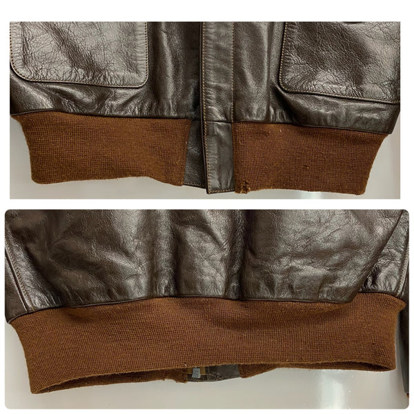 【曜日割引対象外】 リアルマッコイズ THE REAL McCOY'S トイズマッコイ Toys McCoy TYPE A-2 レザーフライト 30-1415 ジャケット ブラウン 40サイズ 201MT-3953 VB