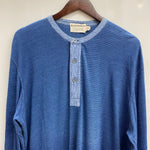 【曜日割引対象外】 ダブルアールエル RRL 初期 デニム切替 マチ付き 長袖カットソー ブルー XLサイズ 201MT-4088 VB