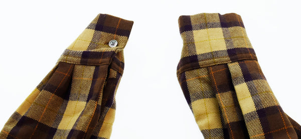 グラフペーパー Graphpaper  WOOL CHECK BAND COLLAR DRESS ワンピース 茶 GL194-60523 ワンピース ブラウン 0 103LT-58