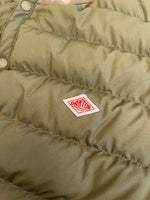 ダントン DANTON ダウンジャケット インナーダウン 中綿 オリーブ 緑 KW12-111-02 XL ジャケット カーキ 101MT-5256