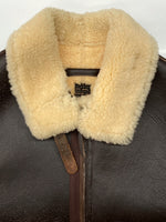 バズリクソンズ BUZZ RICKSON'S TYPE D-1 Mouton Flight Jacket ムートン フライト ジャケット U.S.ARMVY アウター 茶色 ジャケット プリント ブラウン Sサイズ 104MT-628