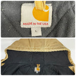 【曜日割引対象外】 カーハート Carhartt DUCK ACTIVE JACKET MADE IN USA パーカー ジャケット ベージュ Lサイズ 201MT-3874 VB
