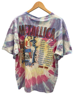 バンドTシャツ BAND-T 00s メタリカ METALLICA ツアーTシャツ  VINTAGE TEE ヴィンテージTシャツ タイダイ XL Tシャツ プリント マルチカラー LLサイズ 101MT-2566