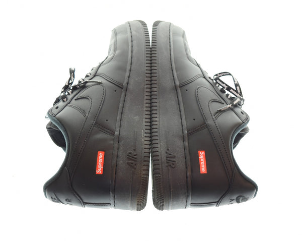 ナイキ NIKE Supreme × Air Force 1 Low "Black" シュプリーム × エアフォース1 ロー "ブラック" CU9225-001 メンズ靴 スニーカー ブラック 28cm 両足インソールロゴ剥がれあり 103S-1279