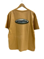 パタゴニア PATAGONIA 90s Vintage ヴィンテージ Beneficial T's  USA製 オーバルロゴ プリントTシャツ Tシャツ オレンジ Lサイズ 101MT-4734