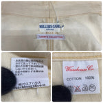 【曜日割引対象外】 ウエアハウス WAREHOUSE HELLER'S CAFE ワークシャツ LARRY'S COLLECTION ジャケット ホワイト 36サイズ 201MT-3889 VB