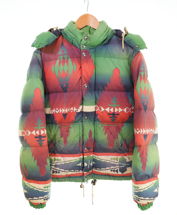ラルフローレン RalphLauren POLO Ralph Lauren NATIVE DOWN JACKET ネイティブ柄 ダウン ジャケット   7257499TPDQ ジャケット グリーン Sサイズ 103MT-2877