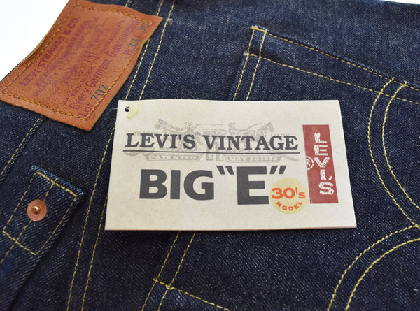 リーバイス Levi's 702XX DEAD STOCK デッドストック 日本製 復刻 702 LVC LEVI'S VINTAGE BIG E 30's MODEL 99年製 90年代 90's 90s デニム ブルー W33L36 103MB-600