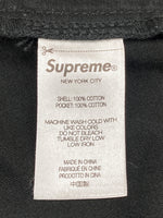 シュプリーム SUPREME Cargo Short カーゴ ショーツ ミリタリー ボタンフライ 黒 無地 ハーフパンツ ブラック サイズ 36 104MB-306